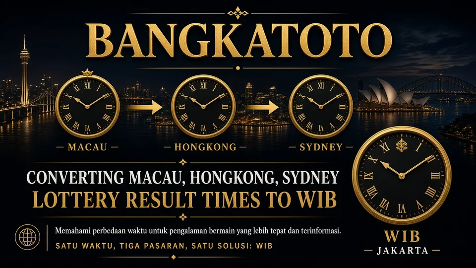 BANGKATOTO Result — Konversi jam Macau, Hongkong, Sydney ke WIB